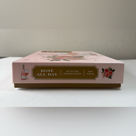NWT Galison Rose All Day 2-in-1 Shaped Puzzle Set 500+ Pieces - Picture 4 of 8